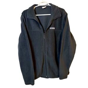 Columbia Charcoal Fleece Full Zip Jacket Large
